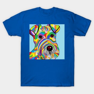 Colorful Wire Hair Fox Terrier T-Shirt